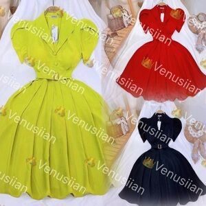 Midi Dress Shirtwaist Dress Vintage style Dresses